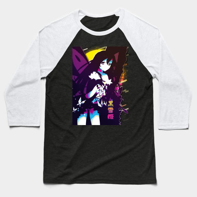 Kuroyukihime Accel World Baseball T-Shirt by 80sRetro